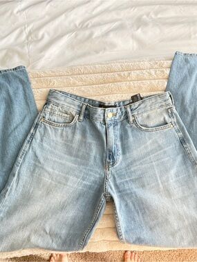 NEW Zara Light Blue Wide Leg Jeans - Flare Style